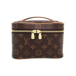 Louis Vuitton Monogram Leather Brown Nice Vanity Bag